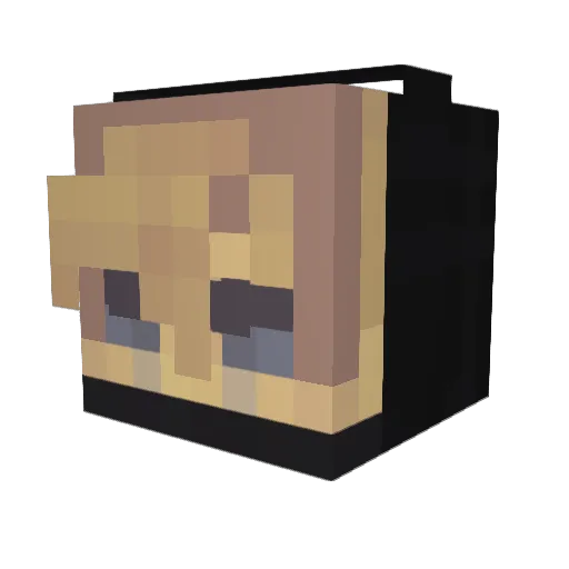 SatanIsDead666 Minecraft avatar head, 3D render