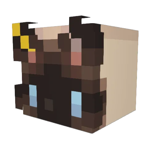 SatanicClown Minecraft avatar head, 3D render