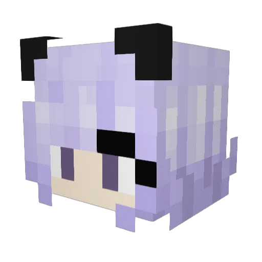 SatanicSeraph Minecraft avatar head, 3D render