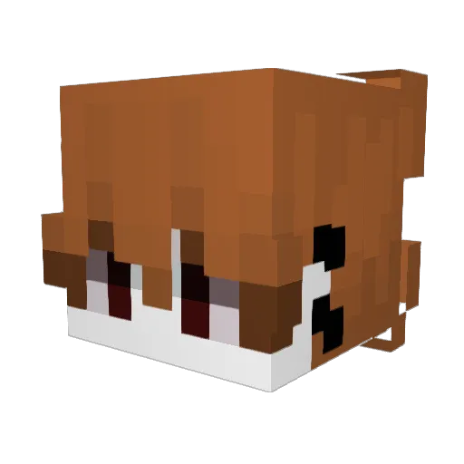 Satanify Minecraft avatar head, 3D render