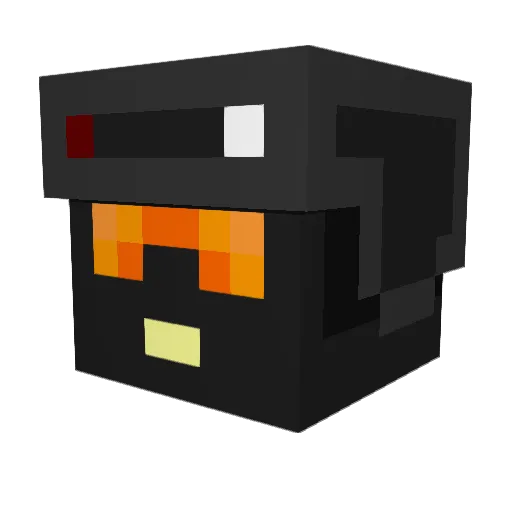 Satanmaa Minecraft avatar head, 3D render
