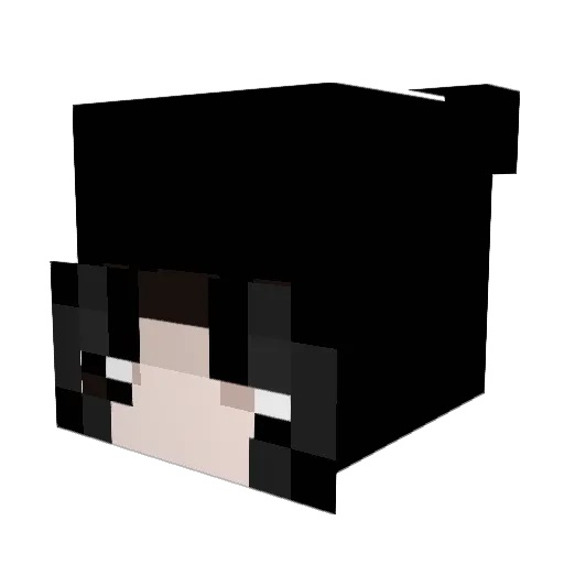 Satansbride Minecraft avatar head, 3D render