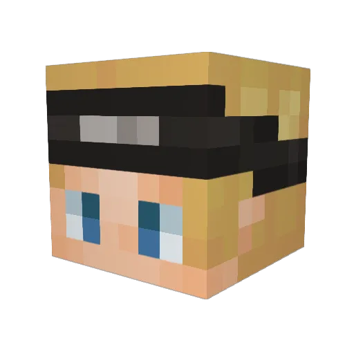 Satashiryo Minecraft avatar head, 3D render