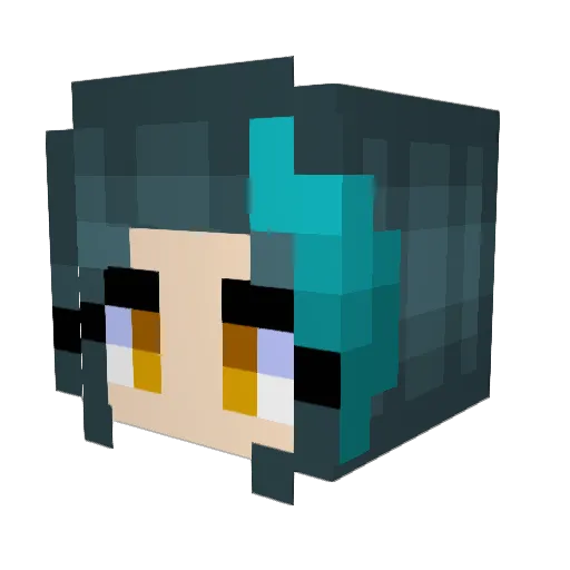 SateSateSate010 Minecraft avatar head, 3D render