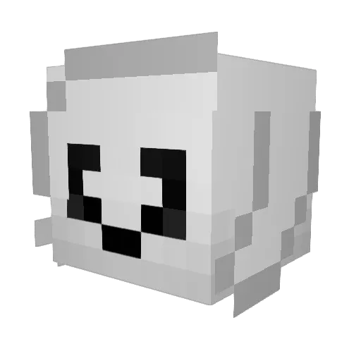 Sater25 Minecraft avatar head, 3D render