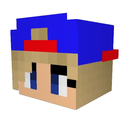 Sathan270 Minecraft avatar head, 3D render