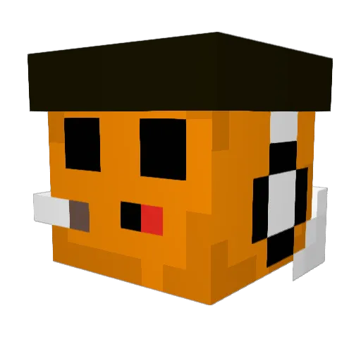 Satherex Minecraft avatar head, 3D render