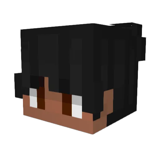 Sathursen Minecraft avatar head, 3D render
