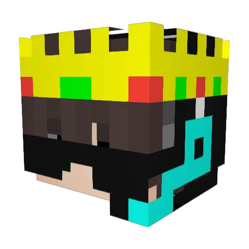 Sathxu Minecraft avatar head, 3D render