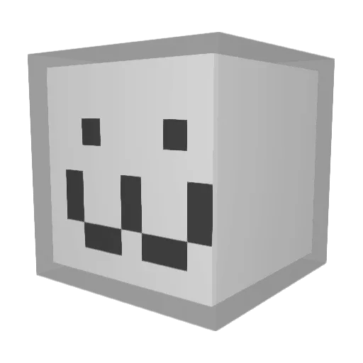 Sathy Minecraft avatar head, 3D render