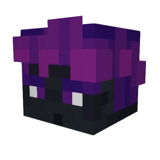 SatiKiko Minecraft avatar head, 3D render