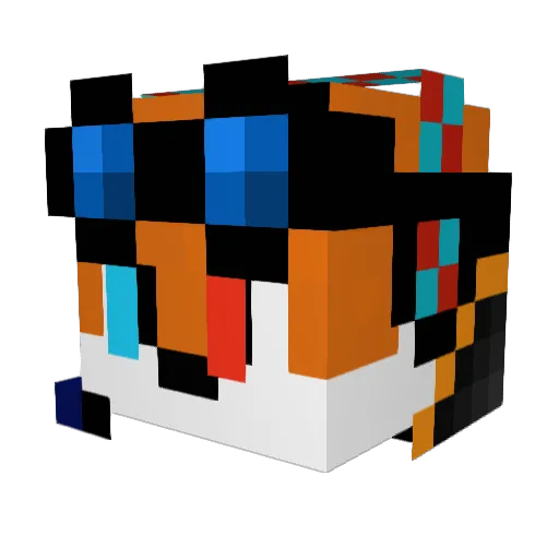 SationsYT Minecraft avatar head, 3D render