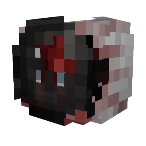 SatiricalSwatch Minecraft avatar head, 3D render