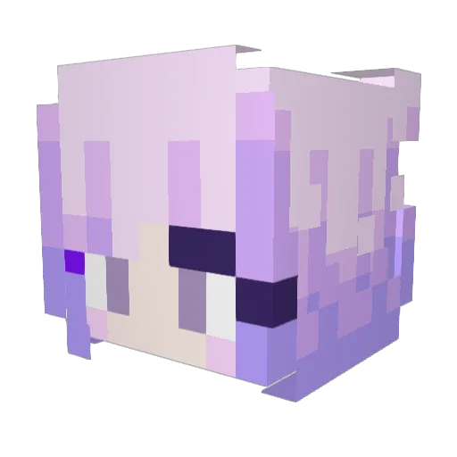 Satiro_Yoshida Minecraft avatar head, 3D render