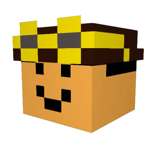 Sativabien Minecraft avatar head, 3D render
