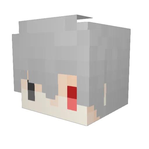 Sato1202 Minecraft avatar head, 3D render