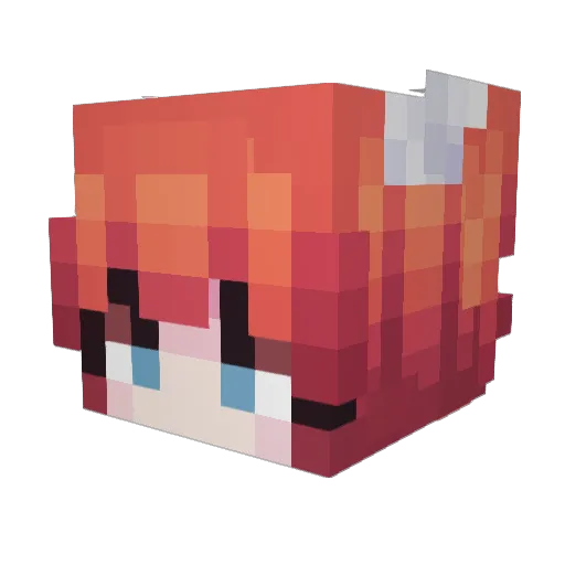 SatoYuki520 Minecraft avatar head, 3D render