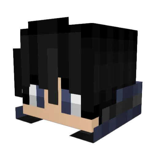 Sato_Yoru86 Minecraft avatar head, 3D render