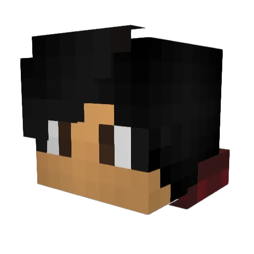 Sato_Z515 Minecraft avatar head, 3D render