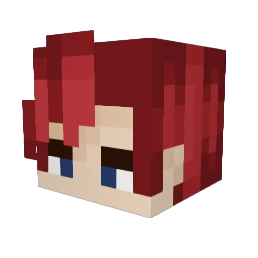 SatooTheDragon Minecraft avatar head, 3D render