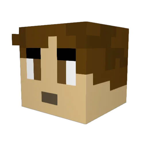 Satoo_18 Minecraft avatar head, 3D render