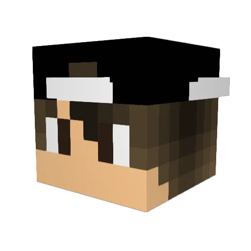 Satoorl Minecraft avatar head, 3D render