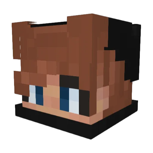 SatorLad Minecraft avatar head, 3D render