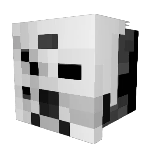 Sator_ Minecraft avatar head, 3D render