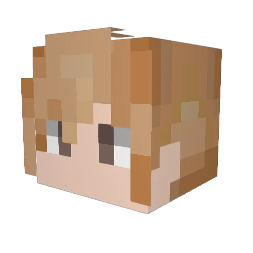 Satori_kun Minecraft avatar head, 3D render
