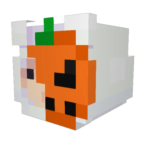 SatoruMX Minecraft avatar head, 3D render