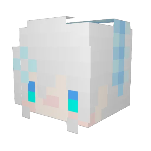 Satou030_oAo Minecraft avatar head, 3D render