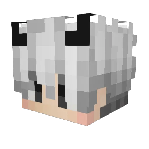 SatoxYT Minecraft avatar head, 3D render