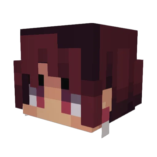 Satriabowo Minecraft avatar head, 3D render
