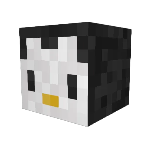 Satrus Minecraft avatar head, 3D render