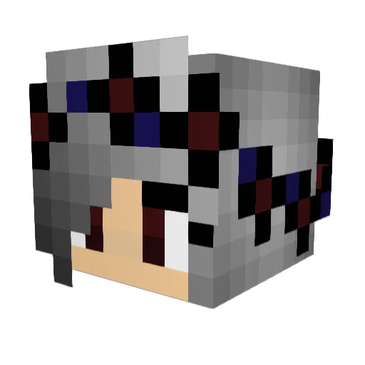 Satsuki_K Minecraft avatar head, 3D render