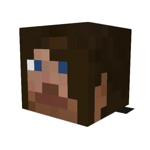 SatsumaSegment Minecraft avatar head, 3D render