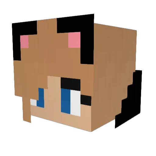 Satsumaz Minecraft avatar head, 3D render