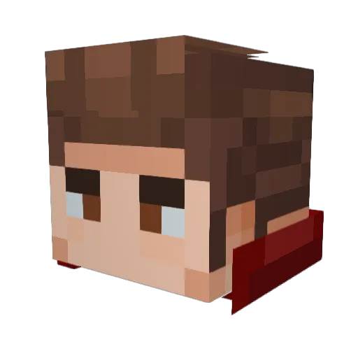 Satsura77 Minecraft avatar head, 3D render