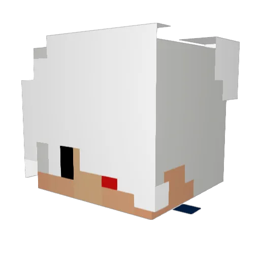 Satturnni Minecraft avatar head, 3D render