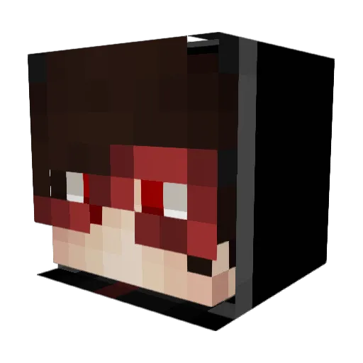 Satuk44 Minecraft avatar head, 3D render