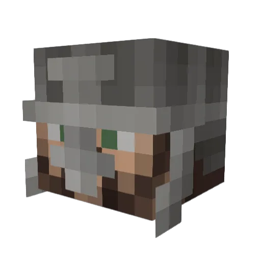 SaturV Minecraft avatar head, 3D render