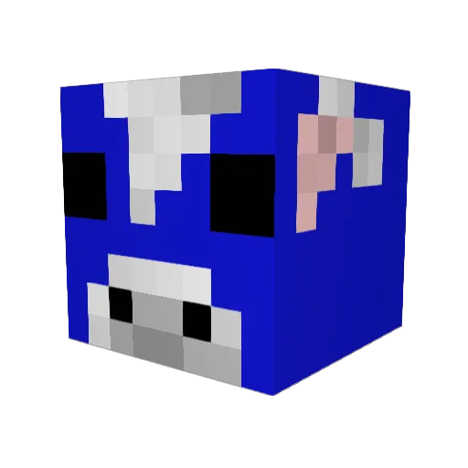 SaturatedSquid2 Minecraft avatar head, 3D render
