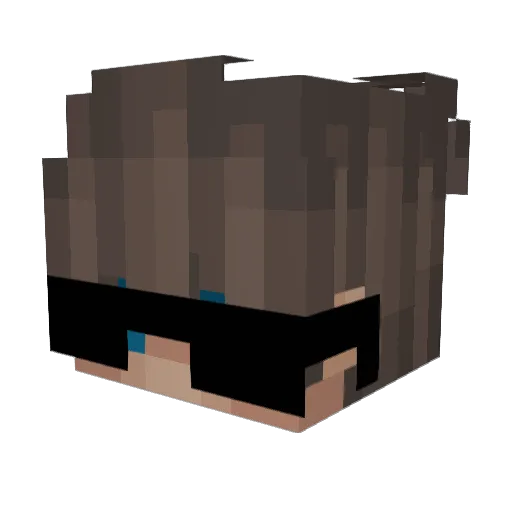 Saturday12391 Minecraft avatar head, 3D render