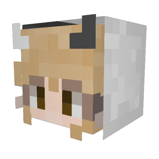 Saturee_ Minecraft avatar head, 3D render