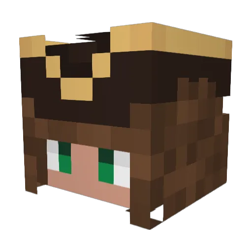 Saturn124 Minecraft avatar head, 3D render