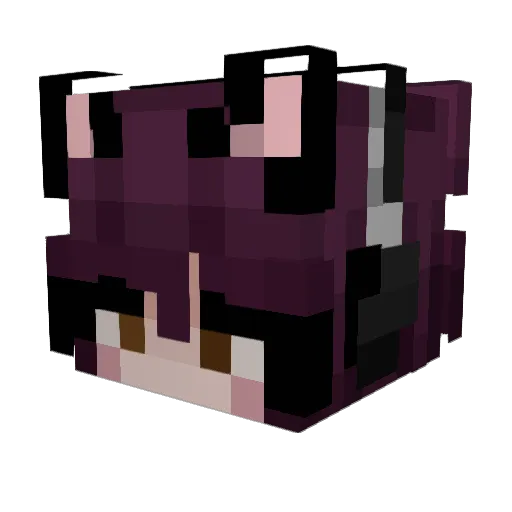 SaturnAstry Minecraft avatar head, 3D render
