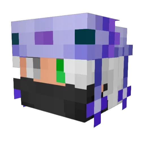 SaturnDevoid Minecraft avatar head, 3D render