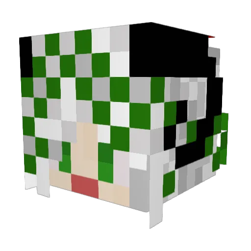 SaturnSkye Minecraft avatar head, 3D render