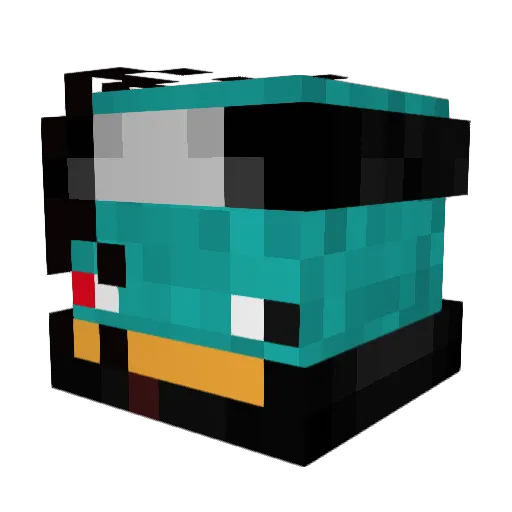 Saturn_Z Minecraft avatar head, 3D render