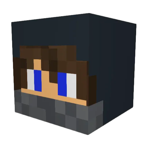 Saturnmoons Minecraft avatar head, 3D render